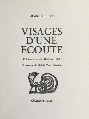 cover image of Visages d'une écoute